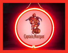 Captain Morgan Spiced Rum Pub Bar Display Advertising Neon Sign - £63.94 GBP