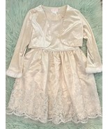 Youngland Girls 2 Piece Special Occasion Christmas Dress Size 6X Cream V... - $846.75 MXN