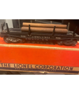 Lionel 3461 OPERATING LUMBER CAR WITH LOAD AND TRAY IN GOOD CONDITION - €52,47 EUR