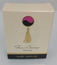 Vintage AVON &quot;FAR AWAY&quot; Parfum .125 fl oz (4ml) Mini Full Original Formu... - £7.44 GBP