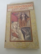Unicorn and Dragon  Lynn Abbey Trade PB 1st Avon Fantasy Book Vintage  - £10.99 GBP