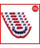 Durable Patriotic 4th of July Flag Bunting Set - Fade Resistant &amp; Weathe... - $57.83 CAD