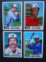 1982 Topps Traded Montreal Expos Team Set of 4 Baseball Cards - £1.57 GBP