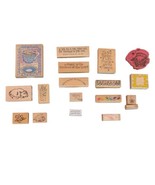 Lot of 18 Various Rubber Stamps Great for Scrapbooking - $26.85 CAD