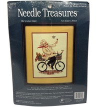 Needle Treasures Bicycling Chef Cross Stitch Kit 9&quot;x12&quot; 04715 Cotton Flo... - $19.20