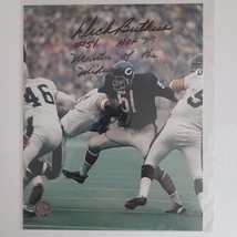 Dick Butkus w/ inscription Autographed Signed 8x10 Photo Chicago Bears COA HOF - $101.68