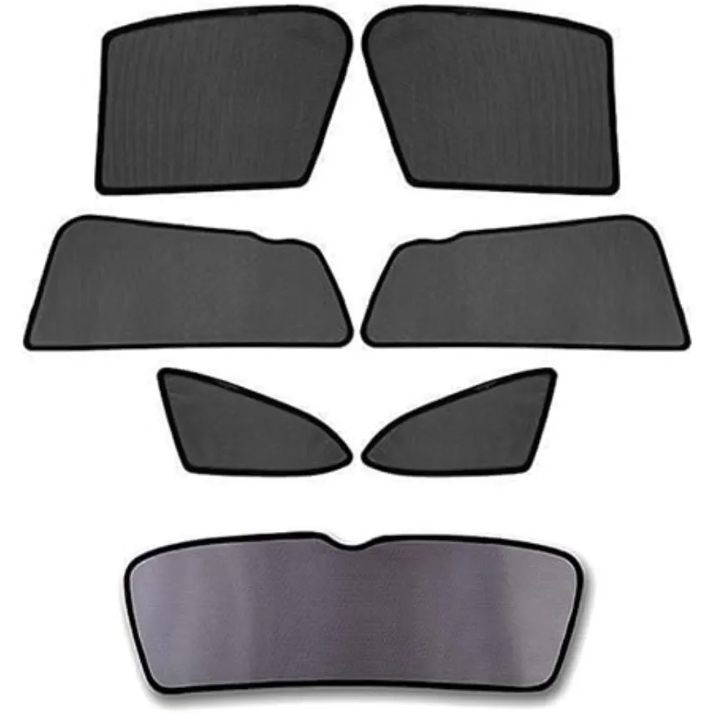 Car Accessory Side Window Rear Windshield Sunshades Kit Magnet Mesh for VOLVO - £78.76 GBP