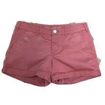 Gap Women’s Pink Rust Colored Khaki Shorts Skinny Boyfriend Cuffed Size ... - £18.77 GBP