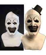 No Box Joker Mask Black Hat Terrifier Art The Clown Cosplay Latex Mask H... - £22.87 GBP