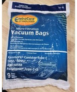 (9) Canister Type C Vacuum Bags for Kenmore 5055 50557 50558 Panasonic C-5 - $8.90