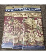 3 -Expressions Wallpaper Border French Country Red Floral Pattern 15 Yards - $557.18 MXN