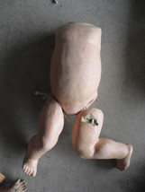 Vintage 1920s Heavy Composition Doll Body with Legs 11&quot; Tall - $44.55