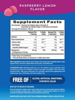 2/27  Natural Vitality CALM, Magnesium Citrate Supplement, Stress Relief Gummies Item image 2