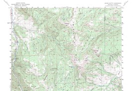 Crown Butte Quadrangle, Montana-Wyoming 1955 Topo Map USGS 15 Minute Topographic - £17.55 GBP