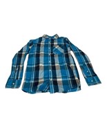 Urban Pipeline Boys Blue Plaid Long Sleeve Button-Down Shirt Large - $14.00