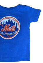NY Mets Baby T Shirt 12 Months Blue MLB Baseball Short Sleeve Infant image 6