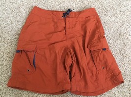 PATAGONIA Mens Size 30 Orange Nylon Hiking Board Shorts Swimwear. SP &#39;03. - £23.88 GBP