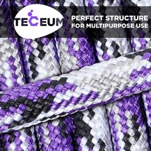 Paracord 550 lb  Tactical Parachute Cord Type III Strong  50 Feet Purple... - $14.00