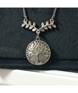 Quartz Necklace Tree Life -Quartz a Silver - Family Tree Necklac - £70.30 GBP