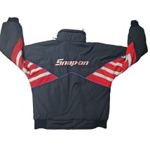 Snap-On Tools Racing Jacket Red Black Checkered flag Choko Quilted Lined... - £99.68 GBP