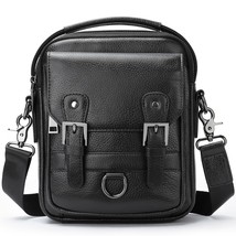 Shoulder Bag Husband Gift Genuine Leather Bag Men Crossbody Bags High Quality Bl - £84.50 GBP