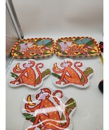 11 Kids Plastic Zoo African Animal Colorful Plate Tray  &amp; Monkey Plate - $35.00