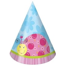 Lil Lady Bug Birthday Party Cone Hats Favors 8 Per Package New - $3.95