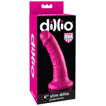 Pipedream Dillio 6 in. Slim Realistic Dildo With Suction Cup Pink - £22.76 GBP