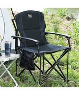 Folding Camping Chair From Timber Ridge With Padded Hard Armrests And A Cup - £78.53 GBP