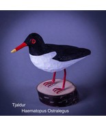Oystercatcher Bird Carved in Wood - Icelandic Tjaldur - Haematopus Ostra... - $1,677.21 MXN