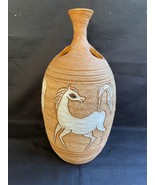 Fratelli Fanciullacci Bitossi vase with horses midcentury Modern - £219.39 GBP
