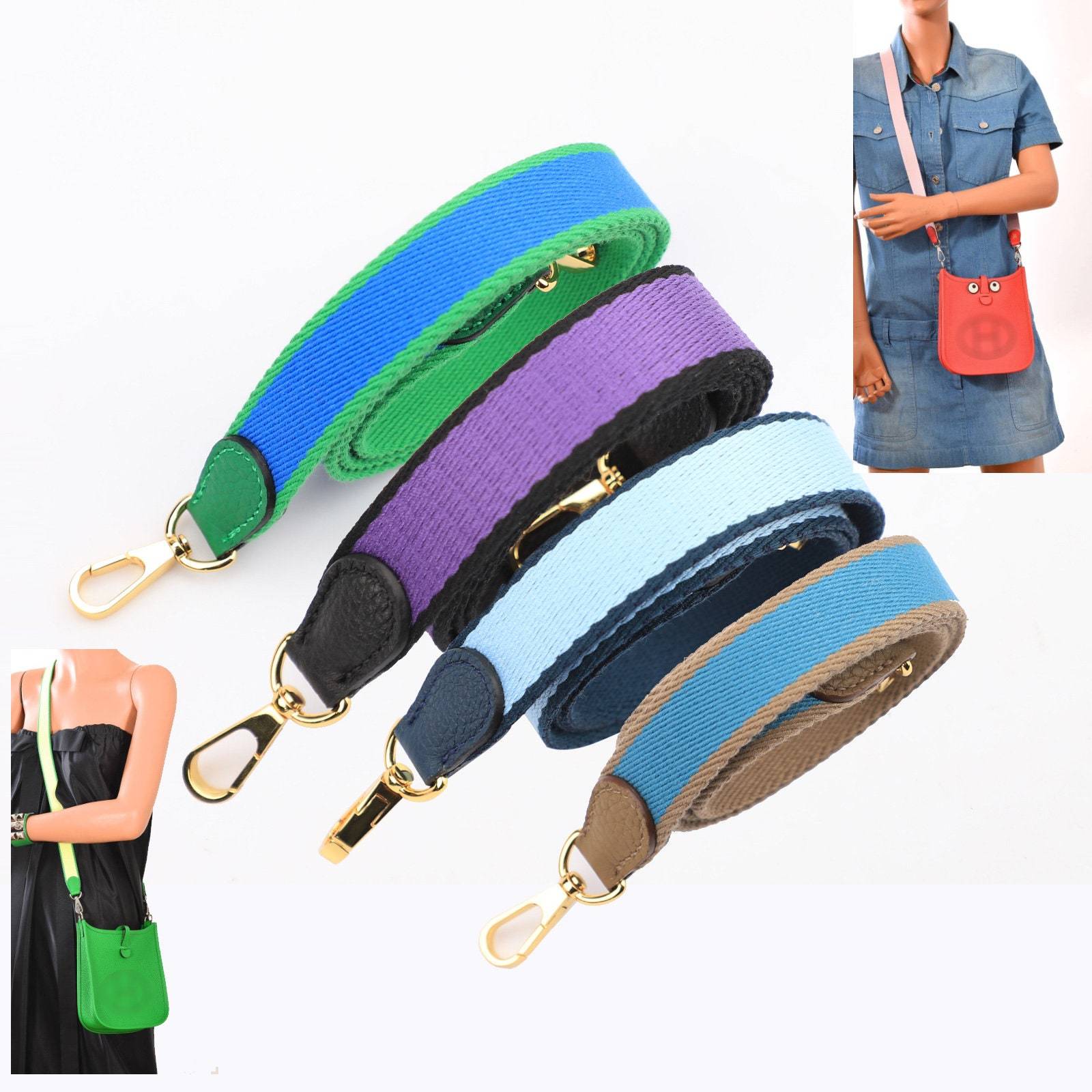 Adjustable 1-Inch Wide Canvas Shoulder Crossbody Strap for Evelyne Bag,shoulder