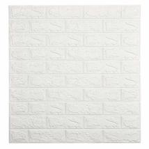 Dundee Deco PJ2237 Off White Faux Bricks 3D Wall Panel, Peel and Stick Wall Stic - $12.73+