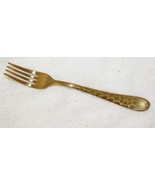 Mepra Coccodrillo Ice Oro 8.25&quot; Gold Dinner Fork ~ Salesman Sample New ~... - $68.51 CAD