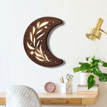 Bohemian Style Three-dimensional Wooden Leaf Crescent Lamp Pendant - £3,590.05 GBP+