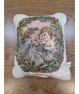 Vintage Riverdale Tapestry Christmas Pillow Old World Santa Cherub 13&quot; x... - $25.69 CAD