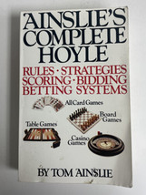 Ainslie&#39;s Complete Hoyle Book by Tom Ainslie Rules, Strategies, Scoring,... - $5.89
