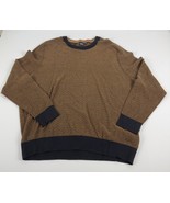 Hugo Boss Men&#39;s Kapull Cotton-Wool Sweater Brown Black-3XL - $84.99