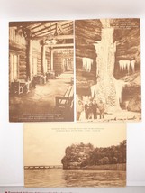 Starved Rock Utica IL RPPC Postcards Unposted Louis Canyon, Lodge Interior, Dam - £15.08 GBP