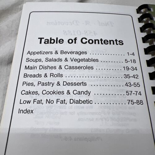 Vintage Cookbook Church Cook Book Spiral First Lutheran Tahlequah OK Candy Pies Item image 4