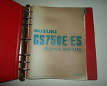 1984 1985 Suzuki GS750E / Es Servizio Manuale W/ Supp 2 Vol Set Binder V... - $74.99