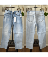 NWT Sundance Catalog Driftwood Royce Raw Hem Straight Leg Jeans Lake 28 - €72,92 EUR