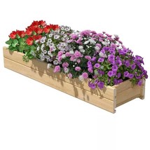Unfinished Cedar Wood Garden Planter Box 46-inch x 11-inch - Made in USA - $3,877.91 MXN