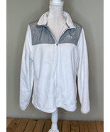 fila women’s full zip fleece jacket size L white O4 - £8.34 GBP