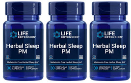HERBAL SLEEP PM  SLEEP AID 90 Capsule  LIFE EXTENSION - £42.41 GBP