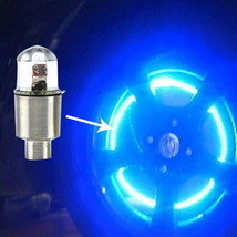 4x Car Auto Wheel Tire Air Valve Stem LED Light Cap Cover Accessory Blue Color - £7.33 GBP