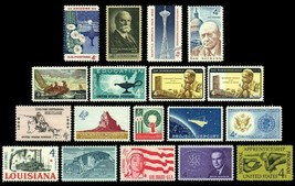 1962 Year Set of 18 Commemorative Stamps Mint NH - Stuart Katz - $6.00