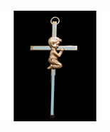 Beautiful hand made brass children&#39;s cross - $38.61