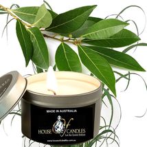 Eucalyptus &amp; Citronella Eco Soy Wax Scented Tin Candles, Vegan, Hand Poured - £11.73 GBP+