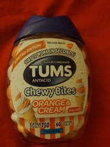 Tums Chewy Bites Orange &amp; Cream Extra Strength Chewable Antacid For Heartburn - £20.11 GBP